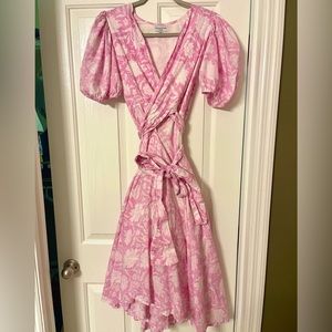 Monsoon and Beyond (Beyond by Vera) pink print handmade midi dress